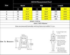 Tableau des tailles détaillé pour pantalon évasé à taille haute en cm et pouces