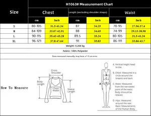 Size guide for sleeveless backless summer dress showing measurements from S to XL