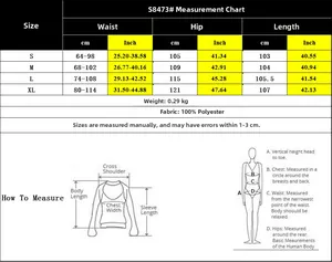 Size chart for printed wide leg pants including waist, hip, and length measurements