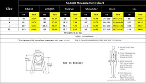 Detailed size chart for solid color lapel waist-tie jumpsuit showing full measurements