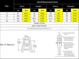 Size guide for women's ruffle sleeve chiffon blouse showing S to XL dimensions