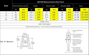 Detailed size chart for floral V-neck dress showing chest and length in cm and inches