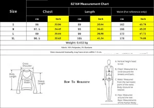 Detaillierte Größentabelle für Strandkleid mit Maßen in cm und Zoll für Größen S bis XL