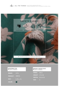 Close-up of soft green floral fabric texture with breathable and moisture-wicking details