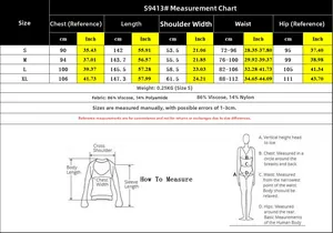 Size chart for high-waisted V-neck wide leg jumpsuit with CM and Inch measurements