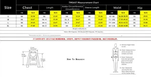 Size guide for lace long sleeve bodysuit showing chest, waist and length in cm and inch