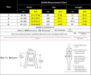 Detailed size chart for high waist satin mermaid skirt showing waist and hip measurements