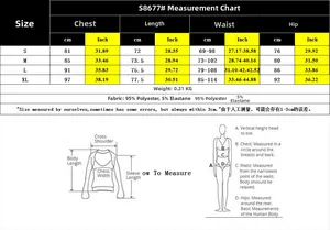 Size chart for lace bodysuit with detailed measurements for S, M, L, and XL sizes