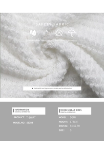 Detailed close-up of white waffle texture knit fabric showing breathability and soft quality
