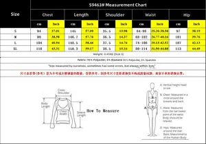 Detailed size chart for high waist flutter sleeve jumpsuit showing measurements in cm and inches