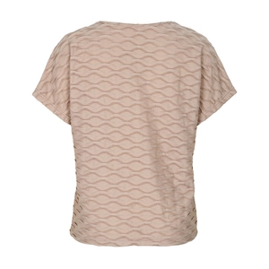 Détail du haut pour femme avec texture ondulée en relief et tissu respirant vue de dos