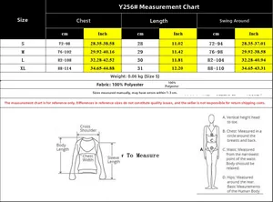 Tableau des tailles détaillé pour bustier à fleurs Y2K avec mesures en cm et pouces