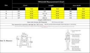 Detailed size guide table for backless printed halter dress with S-XL measurements