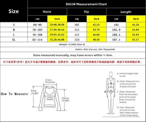 Detailed size chart for women lace-up wide leg pants showing S-XL in cm and inches