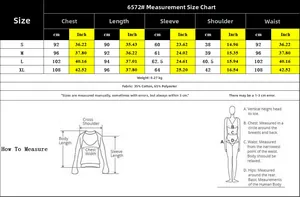 Size chart detail for striped shirt dress with S-XL measurements and fabric info