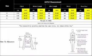 Size chart for hollow knit sweater with detailed measurements in centimeters and inches