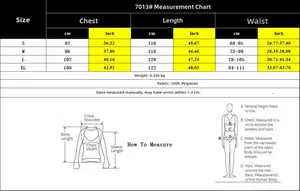 Detailed size chart for solid color waist tie maxi dress with measurement guidelines