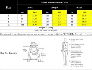 Detailed size chart for solid color cotton linen dress showing bust and waist measurements