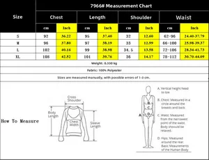 Guide des tailles pour robe en mousseline avec mesures en cm et pouces S-XL