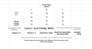 Guide des tailles pour le cardigan en tricot avec perles et plumes