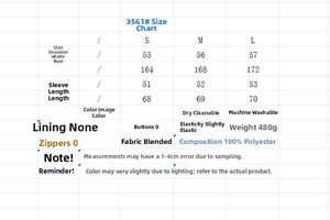 Detailed size chart with measurements for the clean minimalist hooded patchwork sweatshirt