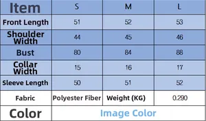 Size chart for women's knit cardigan with length, shoulder, and bust measurements in CM