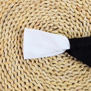 Macro shot of high-quality black and white contrast fabric stitching on swimwear
