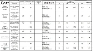 Detailed size chart for leopard print one-piece bikini showing S-XL measurements