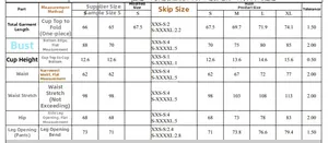 Detailed size chart for leopard print cutout swimsuit including S, M, L, XL measurements