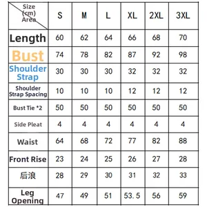 Detailed size chart for two-piece plus size tankini swimwear with accurate measurements