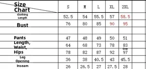 Size chart for women short sleeve sports swimsuit with S to 2XL measurement details