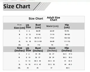 Tabella taglie per costume da bagno a maniche lunghe da donna in cm e pollici S-2XL