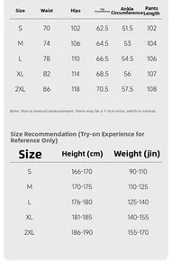 Tableau des tailles pour jeans évasés vintage américains avec mesures du S au 2XL et guide