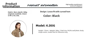 Guide des tailles pour pantalon baggy en denim brut 380g avec coupe incurvée
