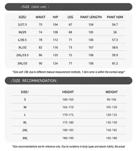 Guide des tailles pour jeans vintage avec recommandations de taille et poids