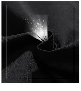 Macro detail of black ice silk fabric showing breathable mesh texture and soft weave