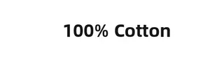 Detailed view showing the 100% pure cotton fabric composition for breathable comfort