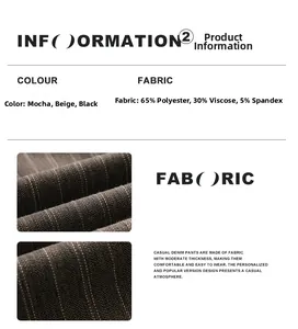 Makroaufnahme der gestreiften Stofftextur aus Polyester-Viskose-Elastan-Mischung