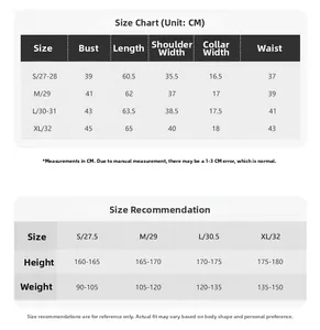 Detailed size chart including chest and length measurements for women's short sleeve T-shirt
