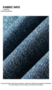 Macro shot of durable denim fabric texture with breathable and anti-pilling features