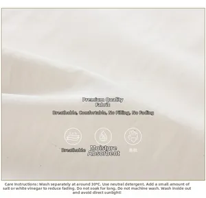 Detailed macro view of white Lyocell fabric showing breathable texture and weave patterns