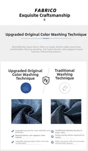 Détail du tissu denim délavé montrant une texture aux couleurs fixées et une matière douce