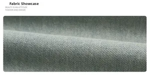 Detailed macro view of light blue denim fabric texture with twill weave structure