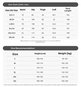 Detailed size chart for vintage washed wide leg jeans from S to 3XL for ideal fit