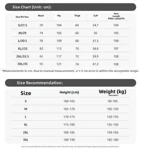 Size guide for light blue straight denim jeans showing waist and length measurements