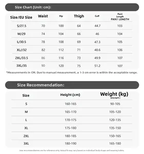 Detailed size guide table for men vintage washed straight leg jeans showing S-3XL measurements