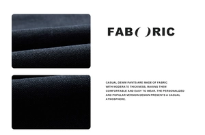 Macro texture of black twill denim fabric with moderate thickness and casual style