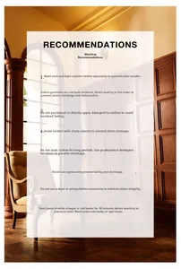 Detailed laundry care instructions for high-street vintage washed lightning pattern denim jeans