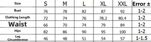 Detailed size chart for women's bikini swimwear including bust, waist, and hip measurements