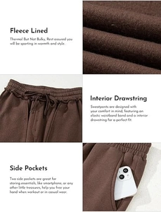 Detail der hoch taillierten Fleece-Jogginghose mit elastischem Bund und Kordelzug